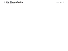 Tablet Screenshot of dharmarealm.com